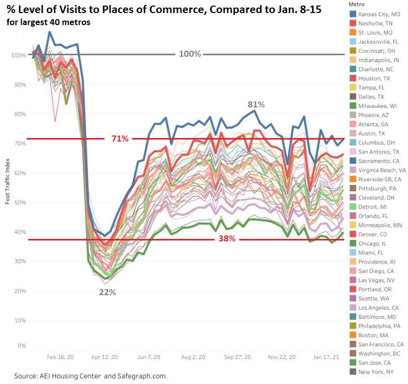 Visits to “Places of Commerce” Still in Collapse Mode. Have Some of these  Massive Shifts Become Permanent?