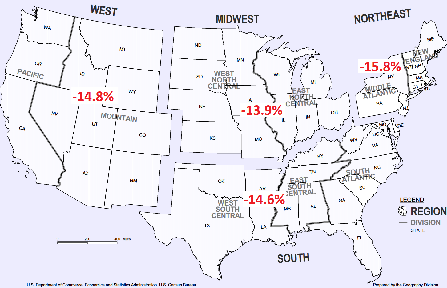 US Existing Home Sales 2023 11 21 Map Regions 